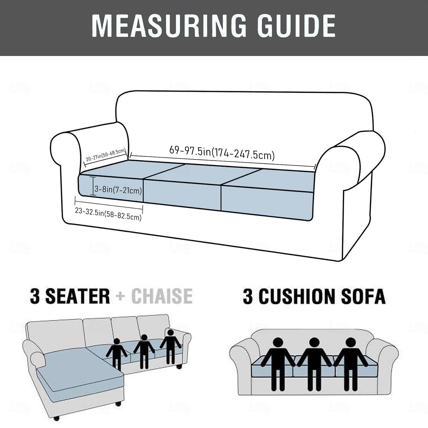 wasserdichte Terrassen-Sofakissenhülle, wetterfester Sofasitzschutz, tier- und kratzfester Möbelbezug 2026 - $23.99 –P1