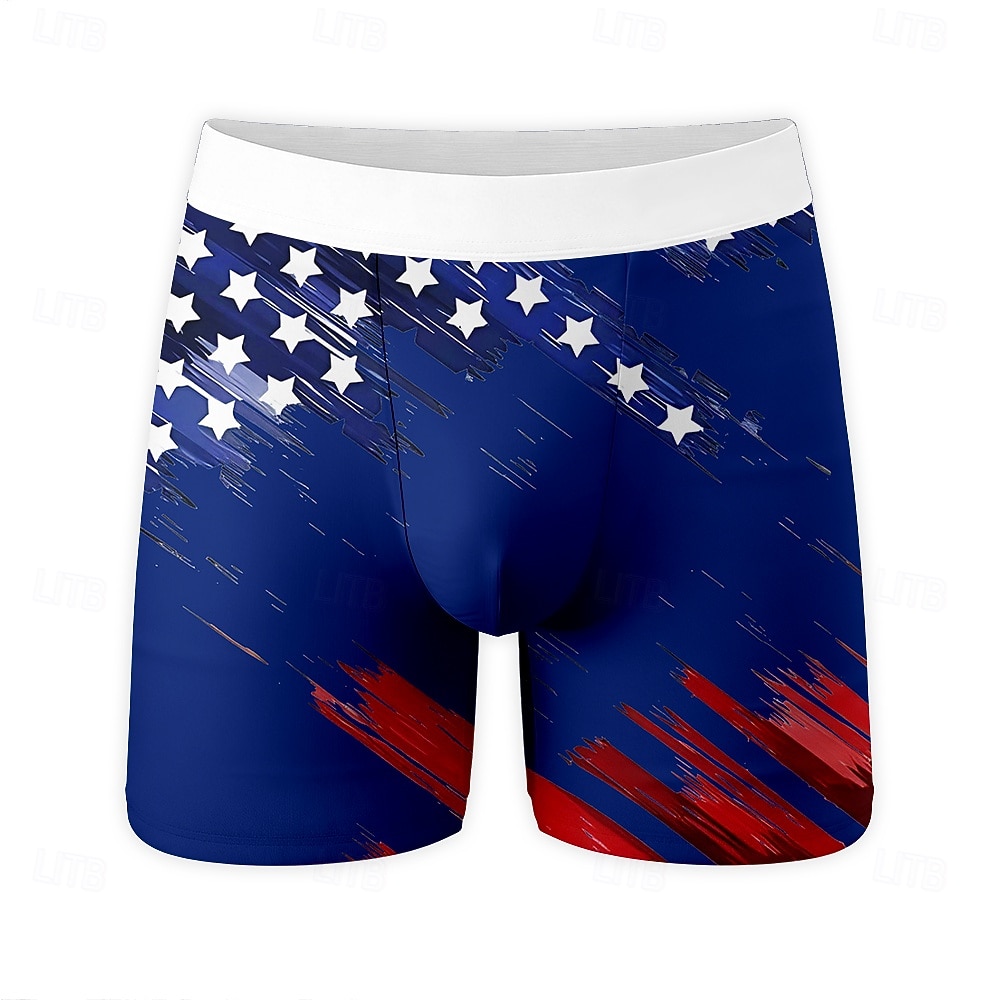 Per uomo 4 luglio, 250° anniversario degli Stati Uniti Bandiera degli Stati Uniti Boxer elasticizzati Costume nuoto a pantaloncino Pantaloncini da bagno boxer Patriotico Casuale Casa Vacanza al Mare del 2026 a $16.99 –P1