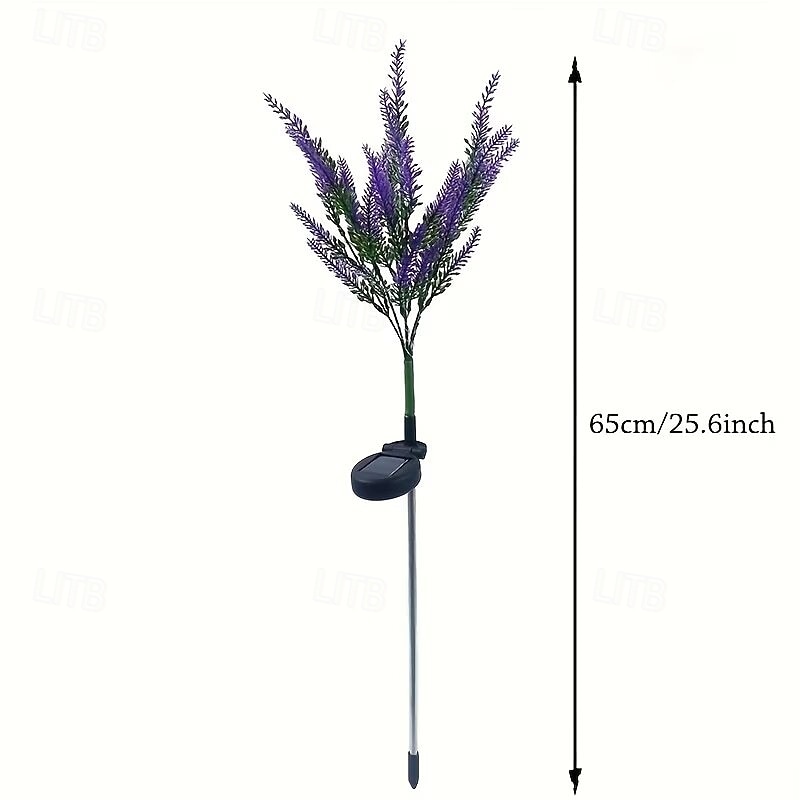 אורות נוף לד סגולים המופעלים על ידי אנרגיה סולארית, עיצוב גינה חיצוני תוסס עם זוהר זוהר לחצר הבית או לאווירה פרחונית אורות חשמליים סולאריים ip44 אורות גינה סולאריים לחצר תאורת מדשאה 2026 - $16.49 –P5