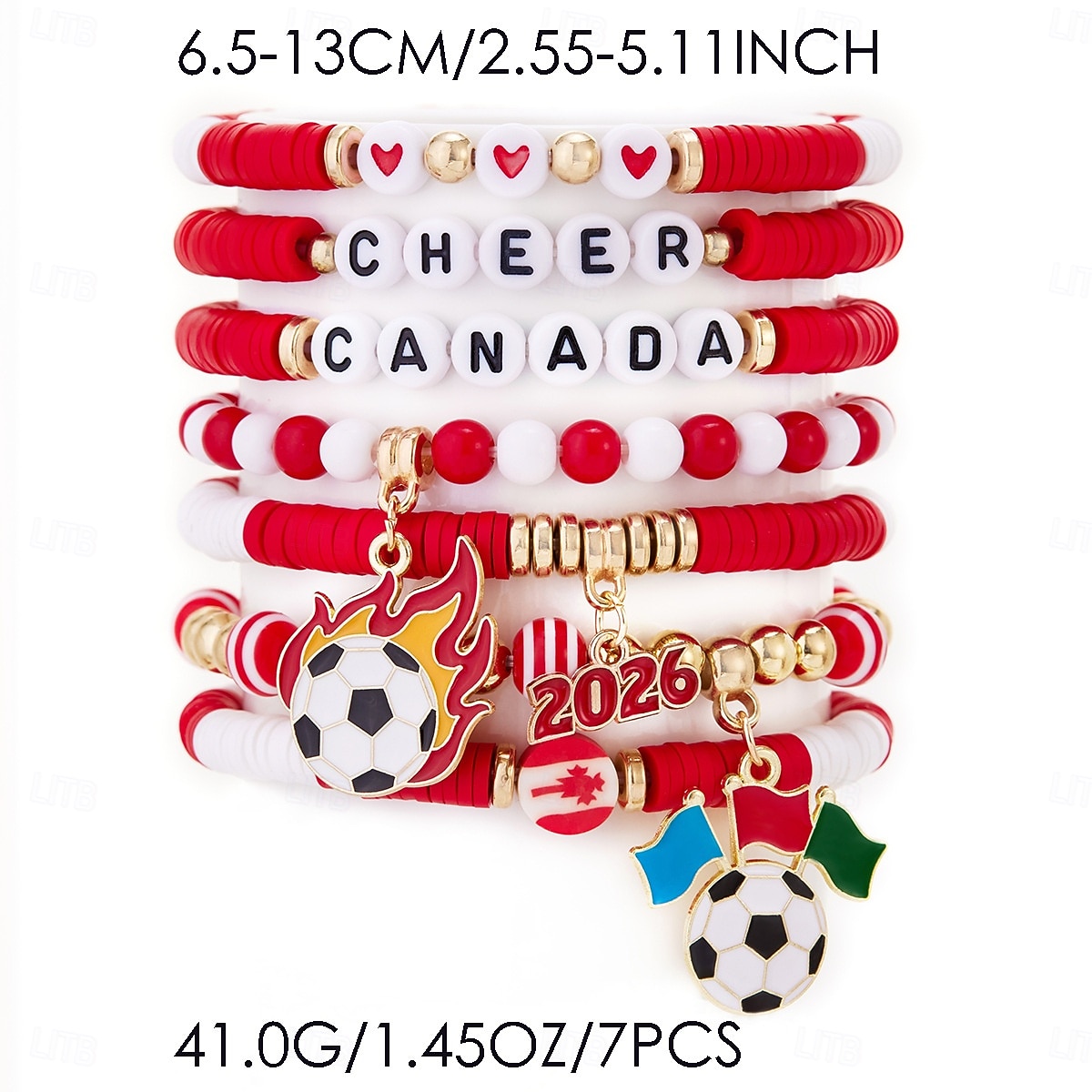 Världsfotbollsmatch 2026 armband Fotbollsmamma Fläkt Cosplay Vuxna Dam Maskerad Fest Fotbollsmatch Fotbollsevenemang Klä ut 2026 - $15.99 –P13
