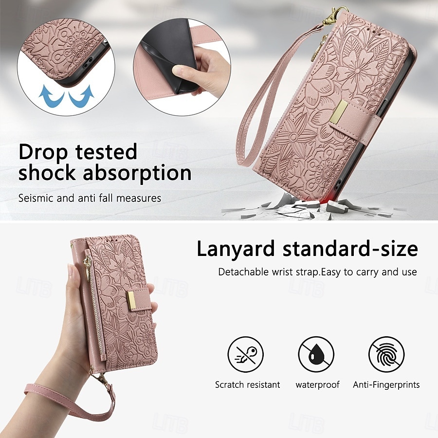 Phone Case For Samsung Galaxy S26 S26 Plus S26 Ultra Wallet Case Flip Cover with Stand Holder Zipper with Wrist Strap Tree Retro TPU PU Leather 2026 - $18.99 –P20