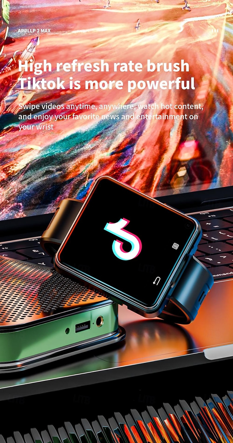 LOKMAT APPLLP 2 MAX Smart Watch 2.64 inch 4G LTE Cellular Smartwatch Phone Pedometer Call Reminder Alarm Clock Compatible with Null Unisex GPS Hands-Free Calls Media Control IPX-4 57mm Watch Case 2026 - $243.89 –P11