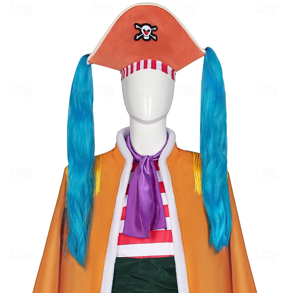 Ocean Adventurer Burlesque Clown Pirat Słomkowy Kapelusz Kostium Cosplay Stroje Anime Stroje tematyczne do filmów i programów telewizyjnych for Męskie Dla dorosłych Bal maskowy Halloween Comic Con 2026 - $119.99 –P9