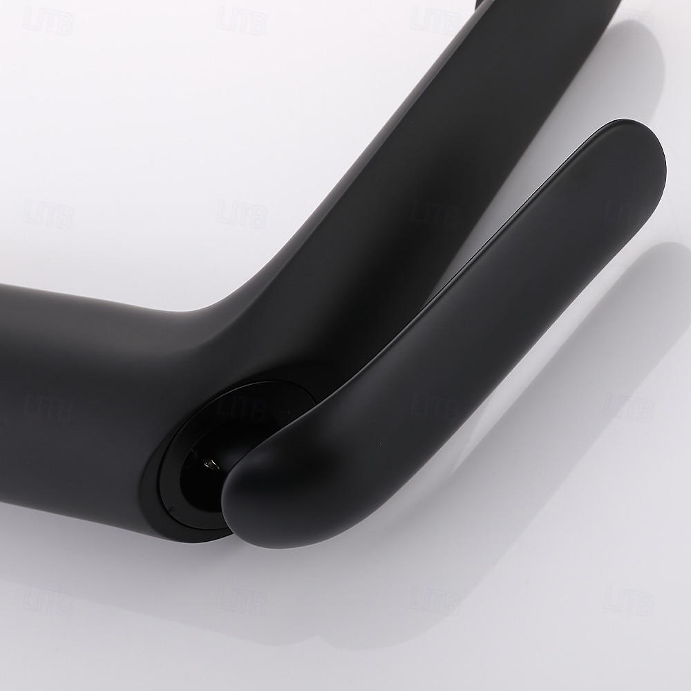 Классический однорычажный смеситель для раковины в ванной комнате с гальваническим покрытием, однорычажный, с одним отверстием, черного цвета. 2026 - ₩327234 –P7