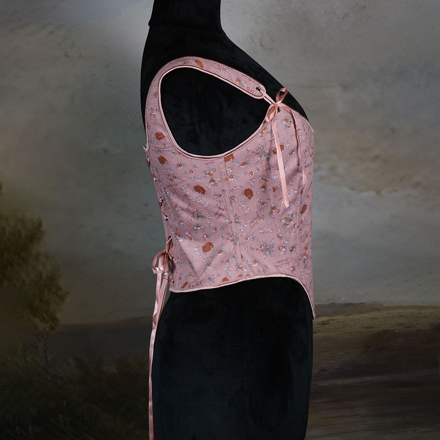 Kostymer i middelalderstil Renessanse Cottagecore Korsett Bodice Viking Bonde Blondér Blomstret Kostyme Dame Keltisk fantasi Halloween Karneval Ytelse LARP Ren Faire Voksne Korsett 2026 - $38.99 –P9