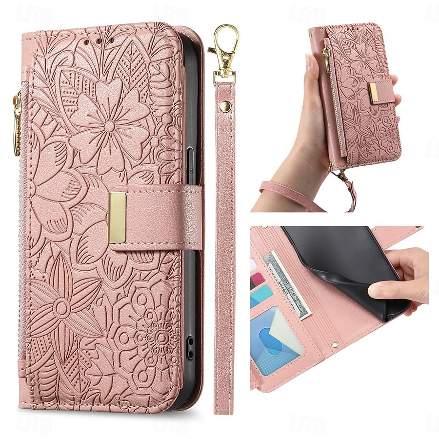 Phone Case For Samsung Galaxy S26 S26 Plus S26 Ultra Wallet Case Flip Cover with Stand Holder Zipper with Wrist Strap Tree Retro TPU PU Leather 2026 - $18.99 –P3
