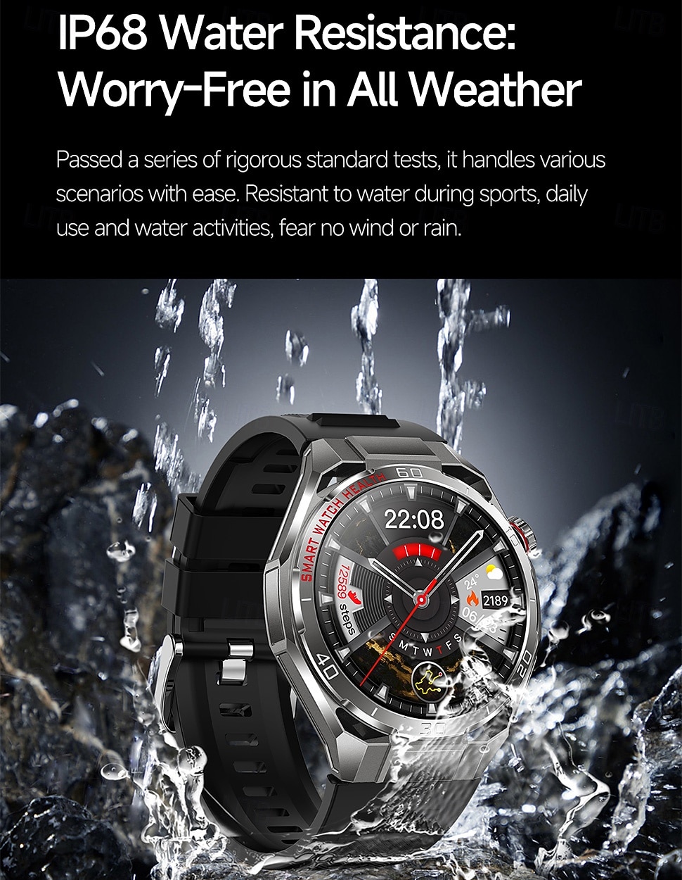 iMosi TK40 Slimme horloge 1.47 inch(es) Smartwatch met Bluetooth-belfunctie Stappenteller Gespreksherinnering Activiteitentracker Compatibel met: Android iOS Uniseks Handsfree bellen Mediabediening 2026 - $88.99 –P16