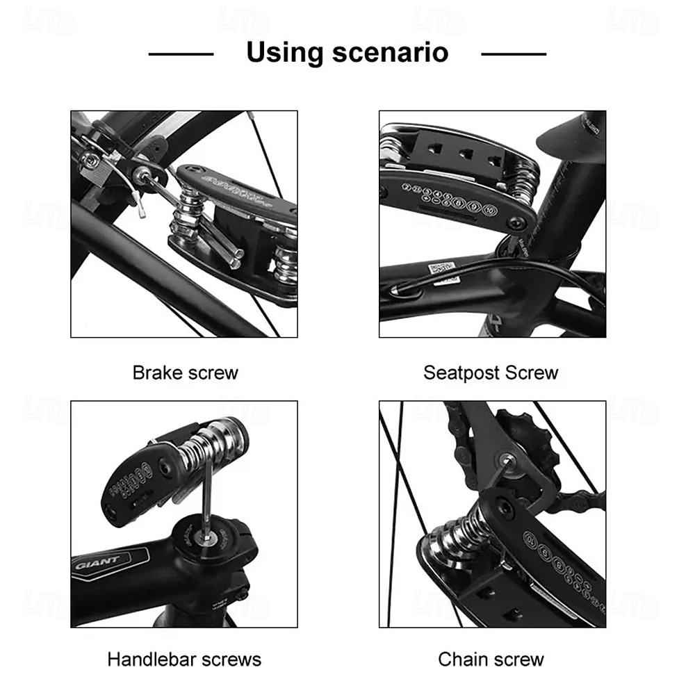16 in 1 Portable Bicycle Repair Tools Kit Hex Wrench Nut Tire Screwdriver Motorcycle Bicycle Repair Tools 2026 - $9.99 –P7
