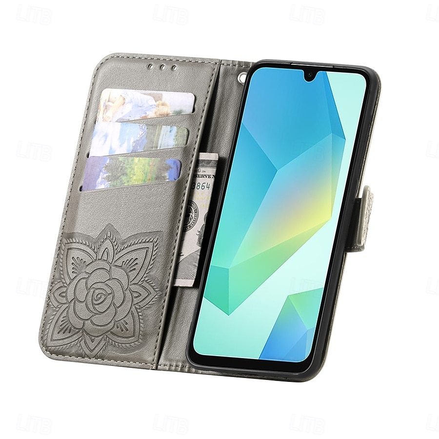 Phone Case For Samsung Galaxy S26 S26 Plus S26 Ultra Wallet Case Flip Cover with Wrist Strap Kickstand Butterfly Retro TPU PU Leather 2026 - $14.99 –P5