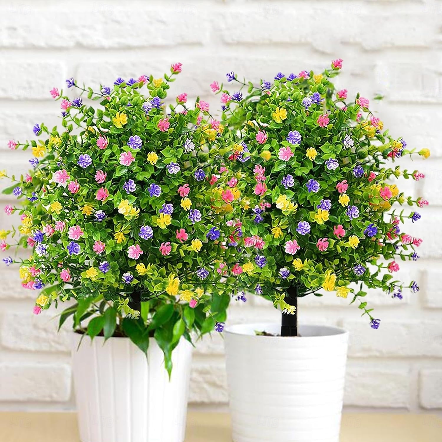 Estaca de flor artificial de 56 cm (22 polegadas) para decoração de jardim com camélias multicoloridas. &Decoração de jardim em plástico resistente que não desbota, para todas as estações. de 2026 por $25.99 –P5