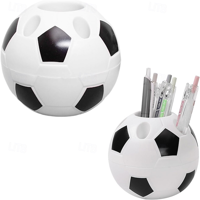 Confezione da 2 portapenne a forma di pallone da calcio - Portapenne a tema Mondiali di calcio 2026 per scrivania, organizer sportivo da scrivania, regalo per bambini tifosi, articoli per ufficio e del 2026 a $14.99 –P1