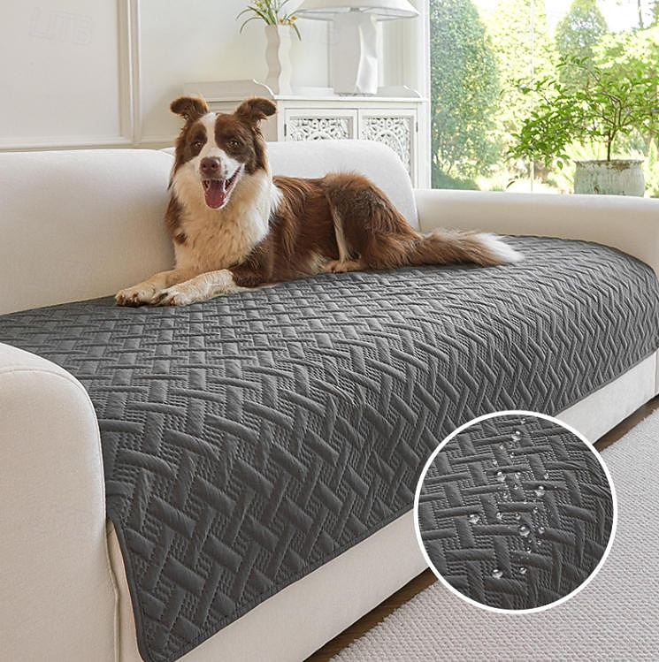 Alfombrilla ultrasónica impermeable para mascotas, protector de cojín de sofá, apto para mascotas, antideslizante, resistente a arañazos y orina, funda de sofá para perros y gatos 2026 - $23.99 –P1