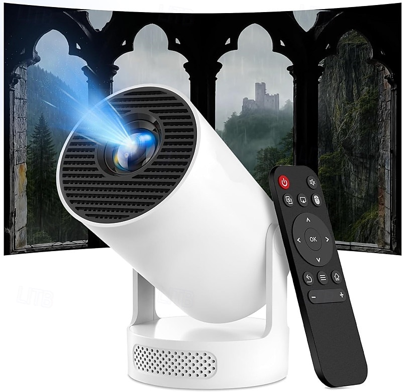 LCD Proyector Mando a Distancia Proyector WiFi Bluetooth 4K 170 lm Androide Compatible con iOS y Android HDMI USB Salida de audio 2026 - $88.99 –P2