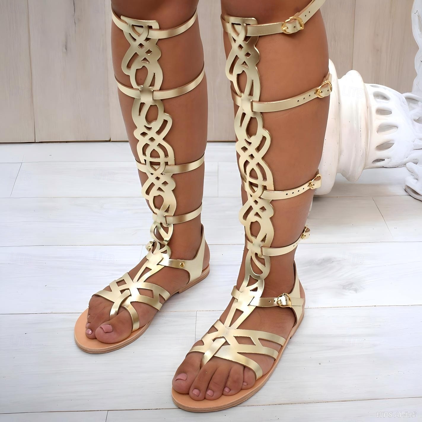 Retrò Vintage Medievale Rinascimento Sandali Cavaliere Ranger Costume Per donna Halloween Carnevale Fiera Rinascimentale Festa a tema retrò Adulti Scarpe del 2026 a $51.99 –P5