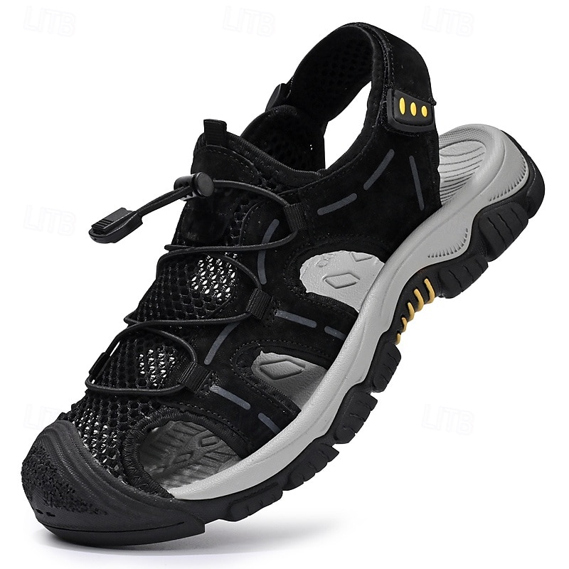 Sandálias masculinas para atividades ao ar livre, com design durável e respirável, tiras ajustáveis e sola antiderrapante. Perfeitas para caminhadas, atividades aquáticas, férias na praia e uso casual no verão. de 2026 por $54.99 –P16