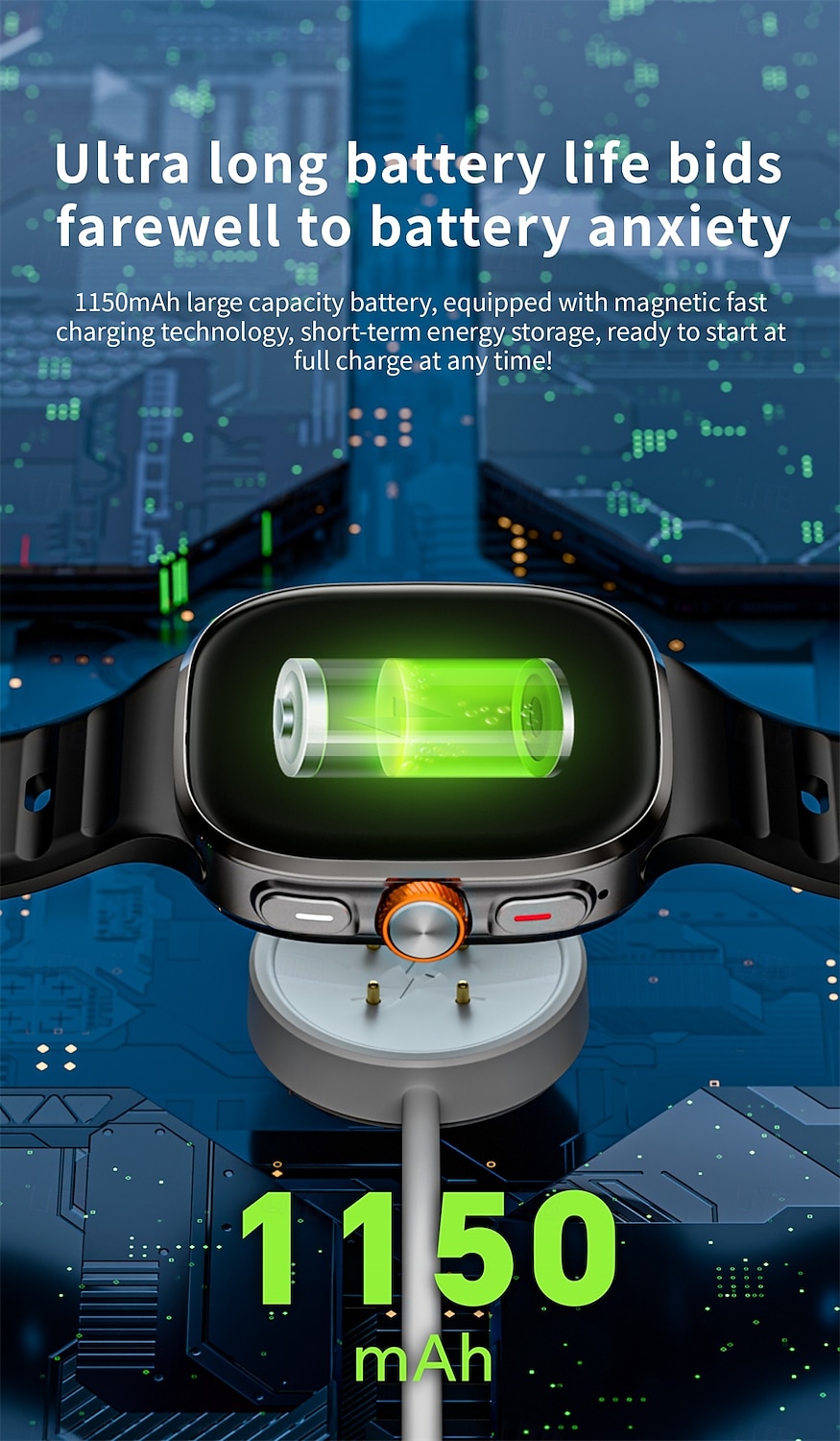 LOKMAT APPLLP 6 MAX Smart Watch 2.16 inch 4G LTE Cellular Smartwatch Phone Pedometer Call Reminder Sleep Tracker Compatible with Android iOS Unisex GPS Hands-Free Calls Media Control IPX-4 48mm Watch 2026 - $213.09 –P18