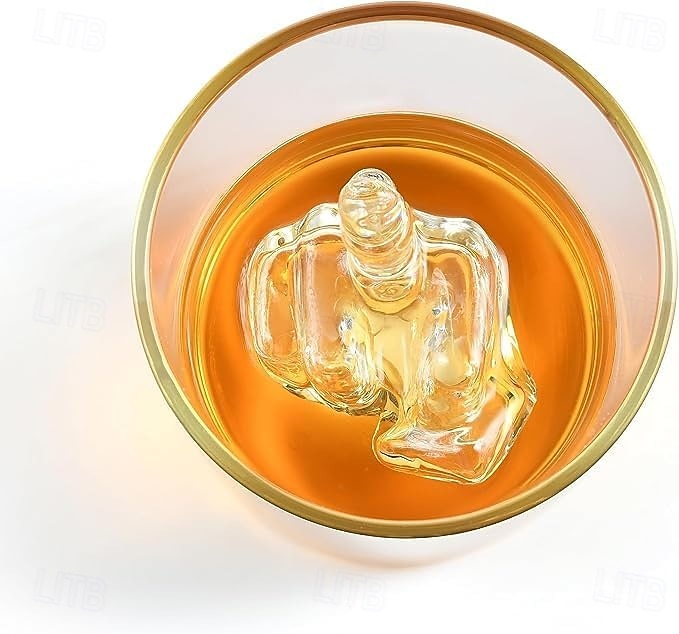 Vaso de whisky divertido – vaso premium con mensaje divertido para whisky y licores – vidrio sin BPA con lujoso borde dorado – accesorios de bar para el hogar, ideal para la cueva del hombre, regalo 2026 - $25.99 –P2