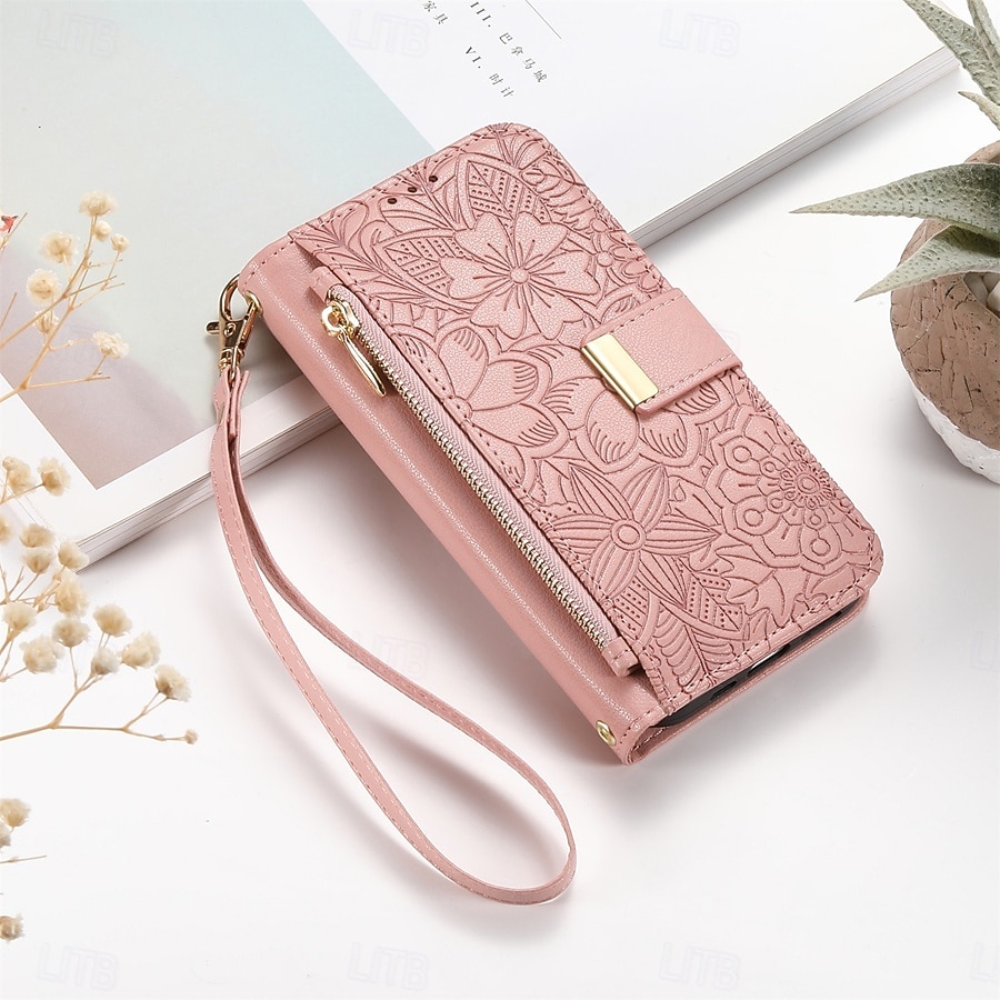 Phone Case For Samsung Galaxy S26 S26 Plus S26 Ultra Wallet Case Flip Cover with Stand Holder Zipper with Wrist Strap Tree Retro TPU PU Leather 2026 - $18.99 –P28