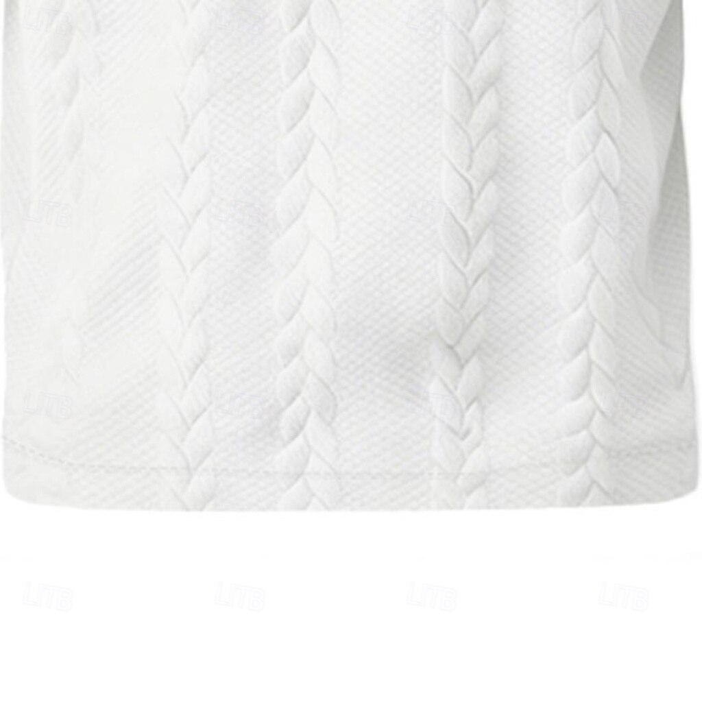 Homme Polo Polo à fermeture éclair Occasionnel Quotidien Zip quart Manche Courte Mode Uni Fermeture éclair Été Printemps Coupe régulière Noir Blanche Kaki Gris foncé Polo de 2026 ? $24.99 –P13