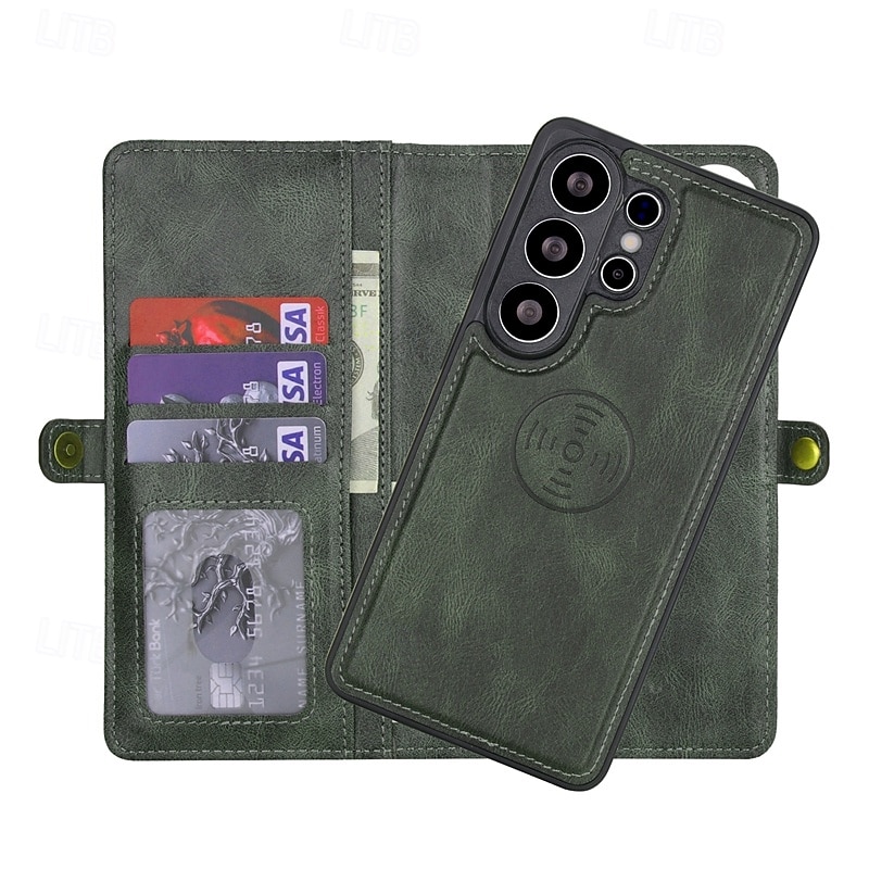telefon Kılıf Na Samsung Galaxy S26 S26 Plus S26 Ultra Etui na karty portfela Odpianane Magnetyczne Ochrona całego ciała Retro Skóra PU 2026 - $24.99 –P6