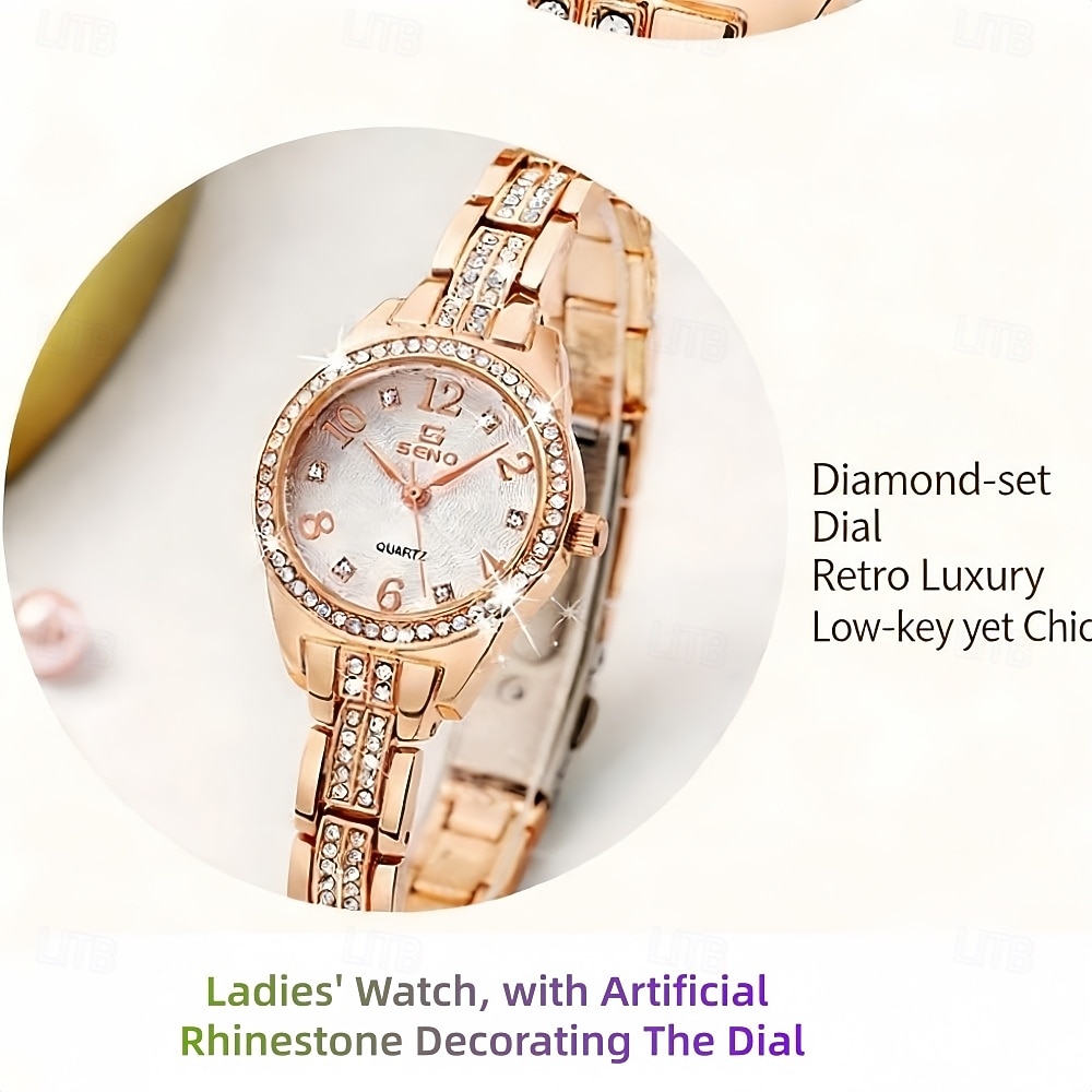 Mother's Day Gift Women Quartz Watch Rhinestone Casual Decoration Alloy Watch 2026 - $25.99 –P7