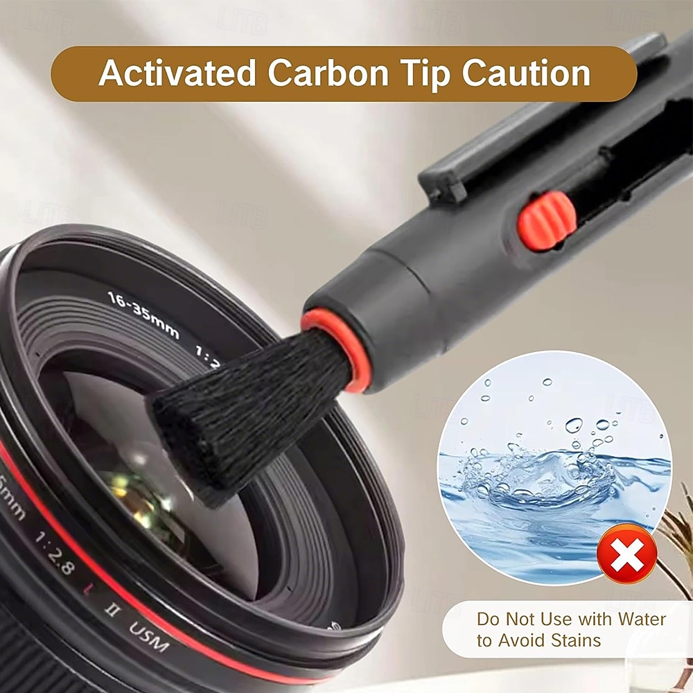 Deze 3-in-1 camera-reinigingsset bevat een reinigingspen, een borstel, een doek en een luchtblazer voor het reinigen van lenzen van camera's, spiegelreflexcamera's, telescopen, vergrootglazen en 2026 - $9.99 –P7