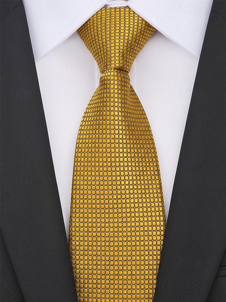 Мужской галстук из полиэстера – разнообразные цвета, элегантный плетеный дизайн, идеально подходит для свадеб, вечеринок и деловых поездок. 2026 - $11.99 –P2