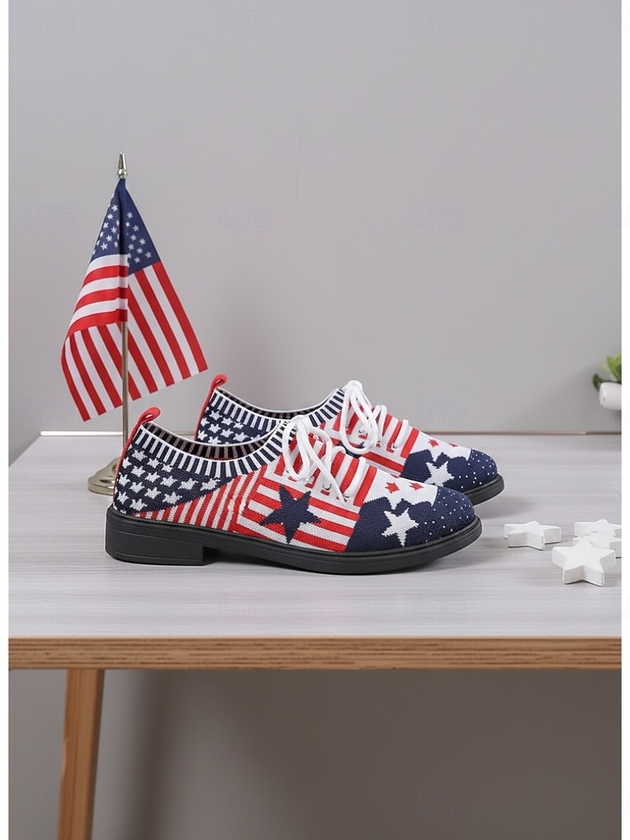 Baskets en toile pour femmes, édition spéciale 250e anniversaire des États-Unis - étoiles commémoratives &Chaussures à rayures pour la fête de l'indépendance de 2026 &événements patriotiques de 2026 ? $24.99 –P4