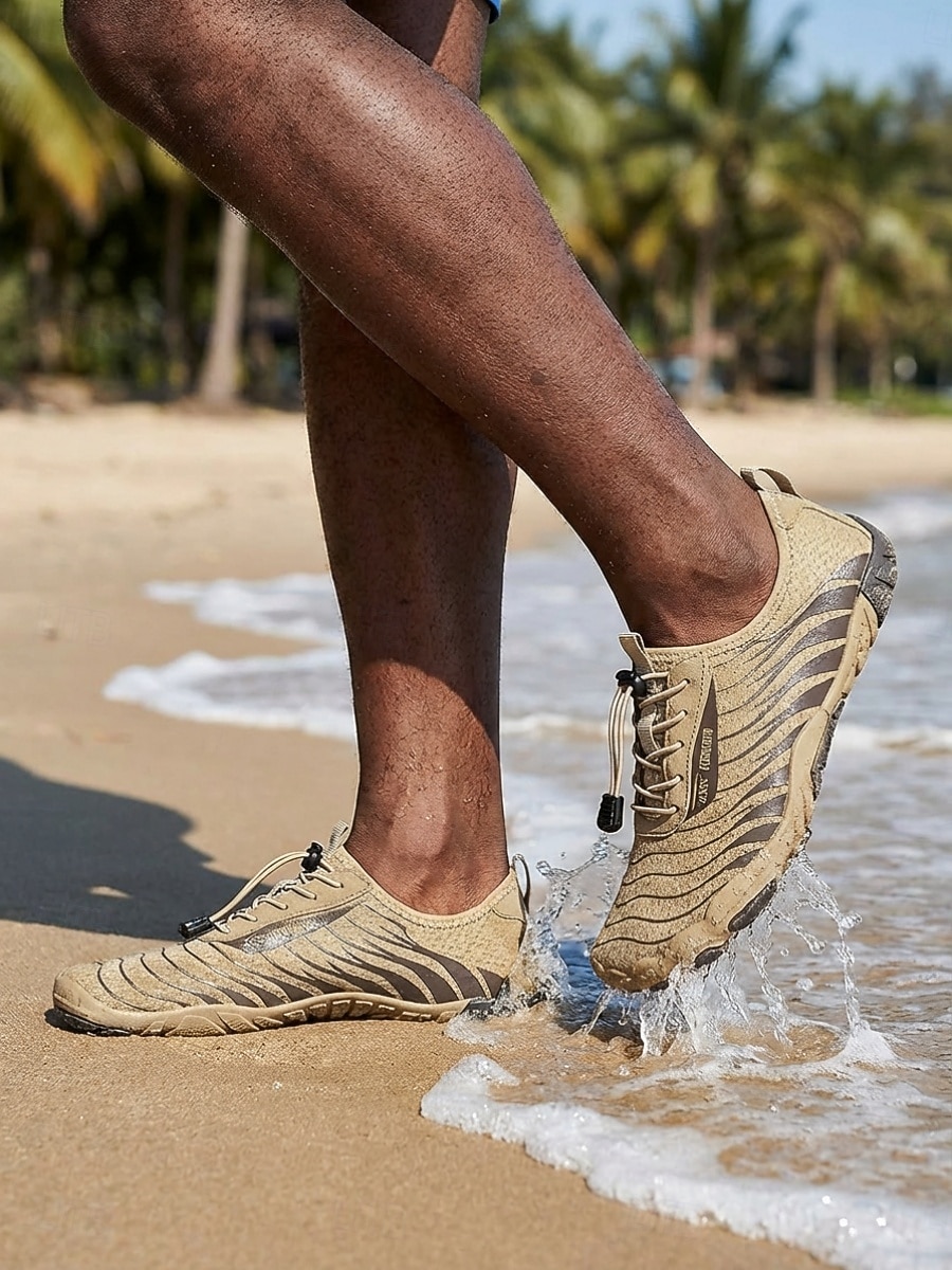 Men's Khaki Quick-Dry Water Shoes Lightweight Breathable Barefoot Beach Sneakers for Water Activities, Swimming, Kayaking, River Trekking, Beach Walking and Outdoor Adventure 2026 - $34.99 –P1