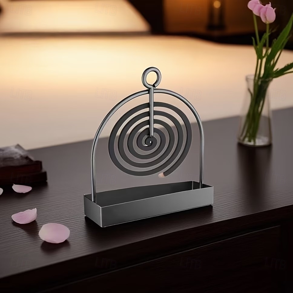 2PCS Metal Mosquito Coil Holders, Hanging Incense Burner Stand for Mosquito Repellent Coils, Decorative Coil Holder for Living Room, Bedroom, Patio, Balcony, Outdoor Camping 2026 - $9.99 –P6