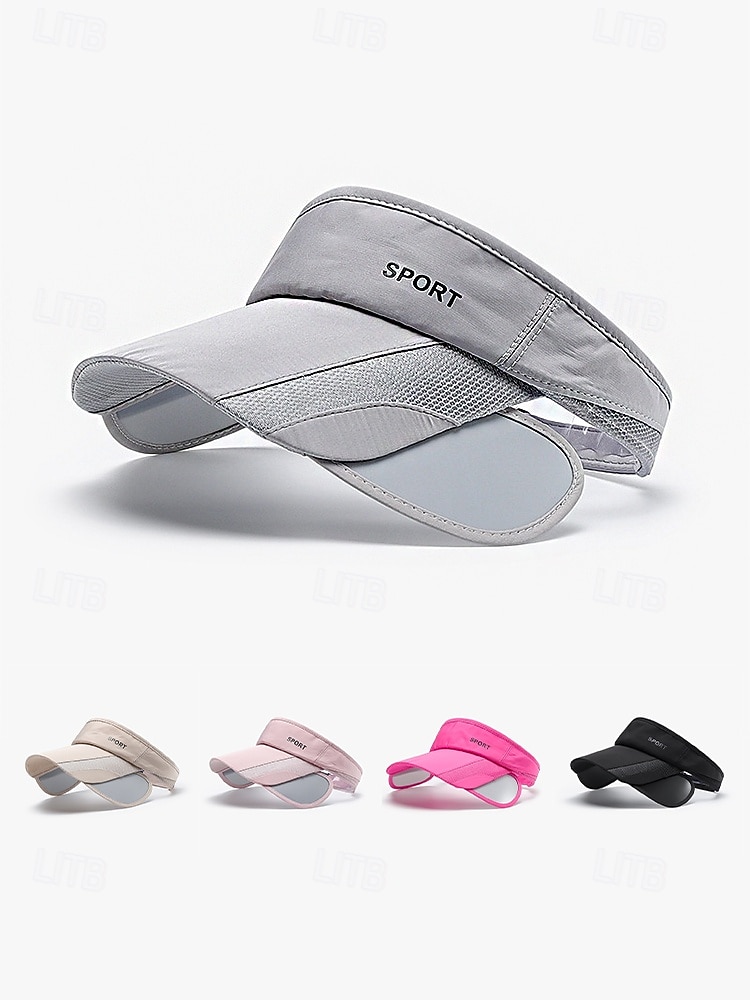 Γυναικείο ρυθμιζόμενο καπέλο ηλίου σε πολλά χρώματα από πολυεστέρα, αθλητικό καπέλο με αναδιπλούμενο γείσο, για γκολφ, τρέξιμο, τένις και casual υπαίθρια αθλητικά ρούχα 2026 - $11.99 –P5