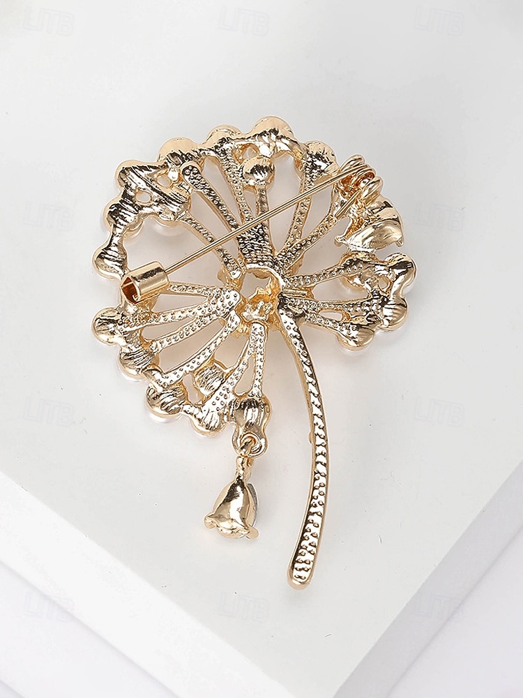 Naisten voikukasta tehty helmikorvakoru, kulta- ja hopeanväriset, elegantti ja tyylikäs, täydellinen häihin, juhliin ja toimistokäyttöön 2026 - $11.99 –P7