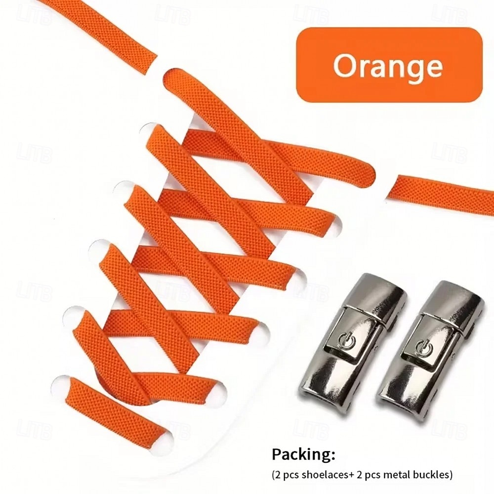 Press Lock Shoelaces Without ties Colorful Lock Elastic Laces Sneakers Kids Adult Flats No Tie Shoe laces for Shoes 8MM Widened Flat No Tie Shoelaces for Shoes Accessories 2026 - $9.99 –P11