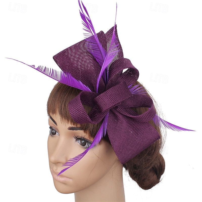 Fascinators Plumes Mariage Anniversaire ancien Mignon Rétro Avec Plume Casque Couvre-chef de 2026 ? $17.49 –P4