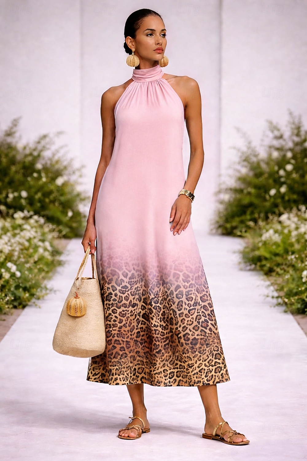 Γυναικεία Φόρεμα μέχρι το γόνατο Καθημερινό φόρεμα Φορέματα σιφόν Φόρεμα ριχτό από τη μέση και κάτω Boho Chic Φορέματα Βοημία Διακοπές Τροπικό Παραλία Αργίες Ημερομηνία Κανονικό Ombre Γραφική Λεοπάρ 2026 - $39.99 –P4