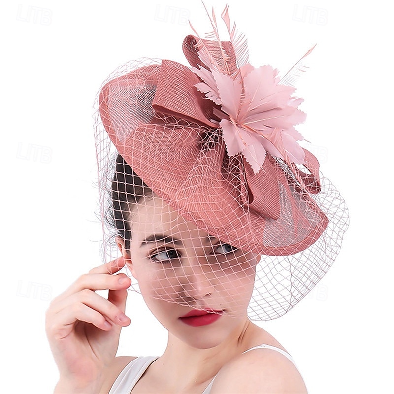 Fascinators Net Wedding Birthday Elegant Vintage Cute With Feather Tulle Headpiece Headwear 2026 - $22.99 –P2