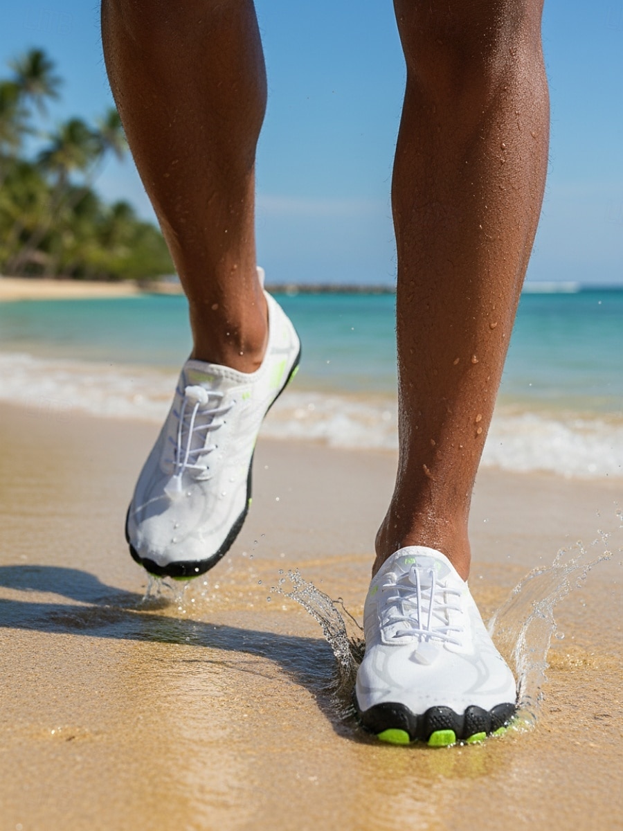 Scarpe da acqua da uomo bianche ad asciugatura rapida, leggere, traspiranti, antiscivolo, ideali per attività acquatiche, nuoto, passeggiate sulla spiaggia, trekking fluviale, kayak e avventure all'aria aperta. del 2026 a $34.99 –P3