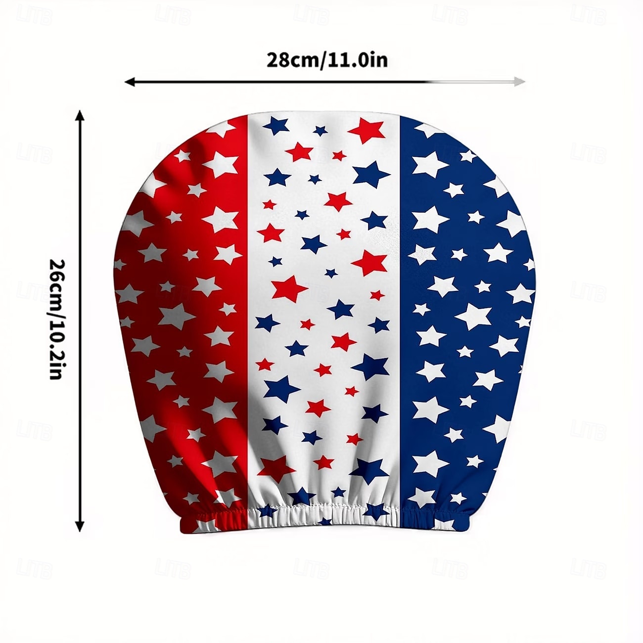 2 fundas para reposacabezas de coche con diseño de bandera estadounidense, con estampado de estrellas y rayas rojas, blancas y azules, ajuste universal, fácil de limpiar, suave y cómoda, ideal para 2026 - $9.49 –P20