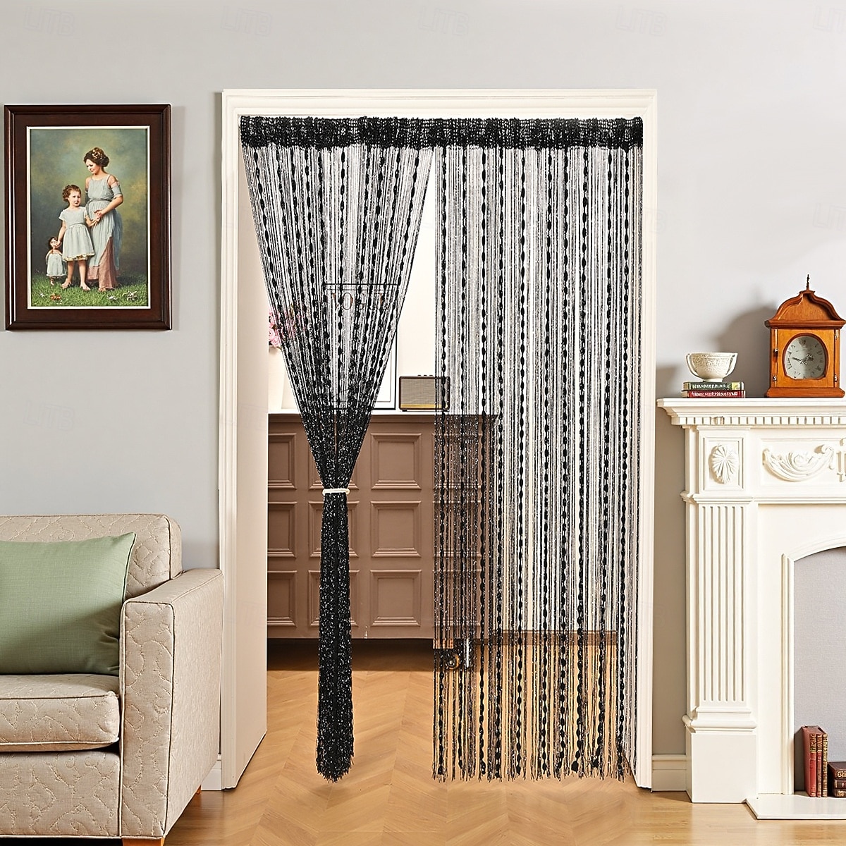 2026年 出入り口用のストリングカーテン、キラキラビーズカーテン、ドア、タッセルビーズ、吊り下げフリンジ、ヒッピー、吊り下げパティオタッセルスクリーン、部屋の装飾、窓、壁の背景、ドア  コレクション – $17.99 –P15