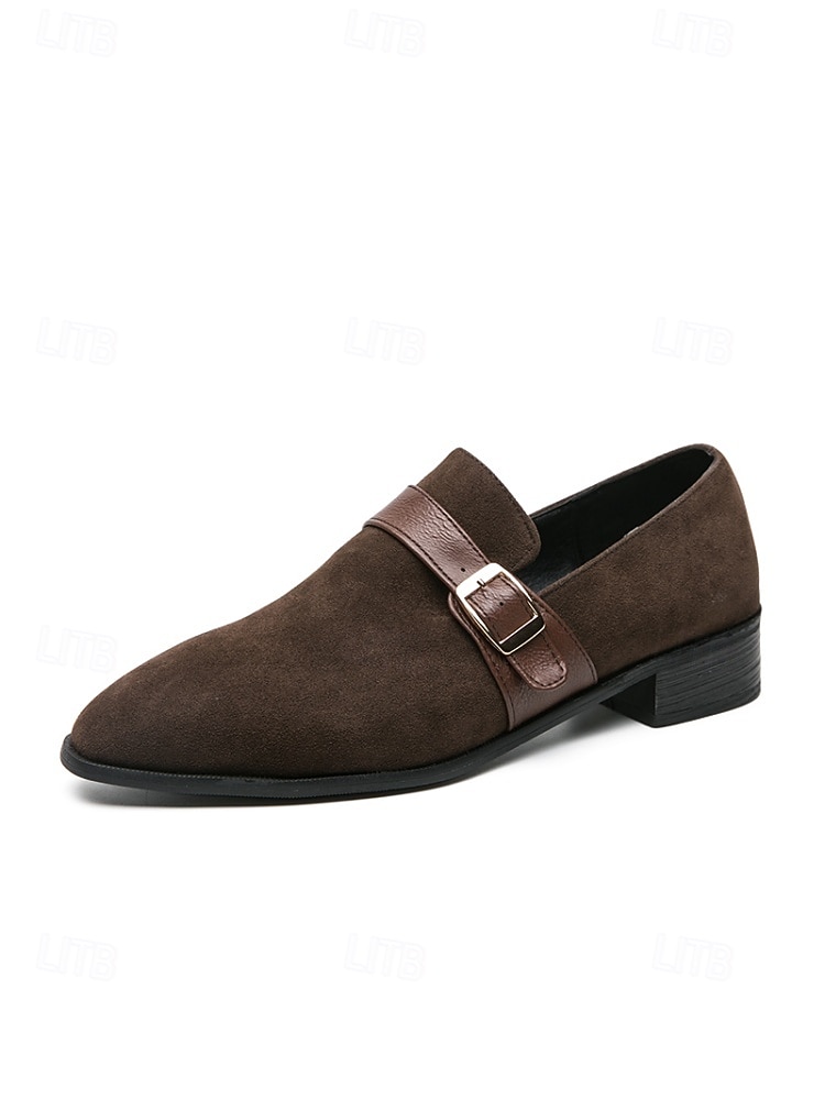 Mocassins à boucle en daim pour homme, chaussures habillées classiques à enfiler, idéales pour les soirées de villégiature, les cocktails au coucher du soleil, les mariages sur la plage, les dîners de fêtes et les vacances de luxe, dans un style chic et d de 2026 ? $54.99 –P3