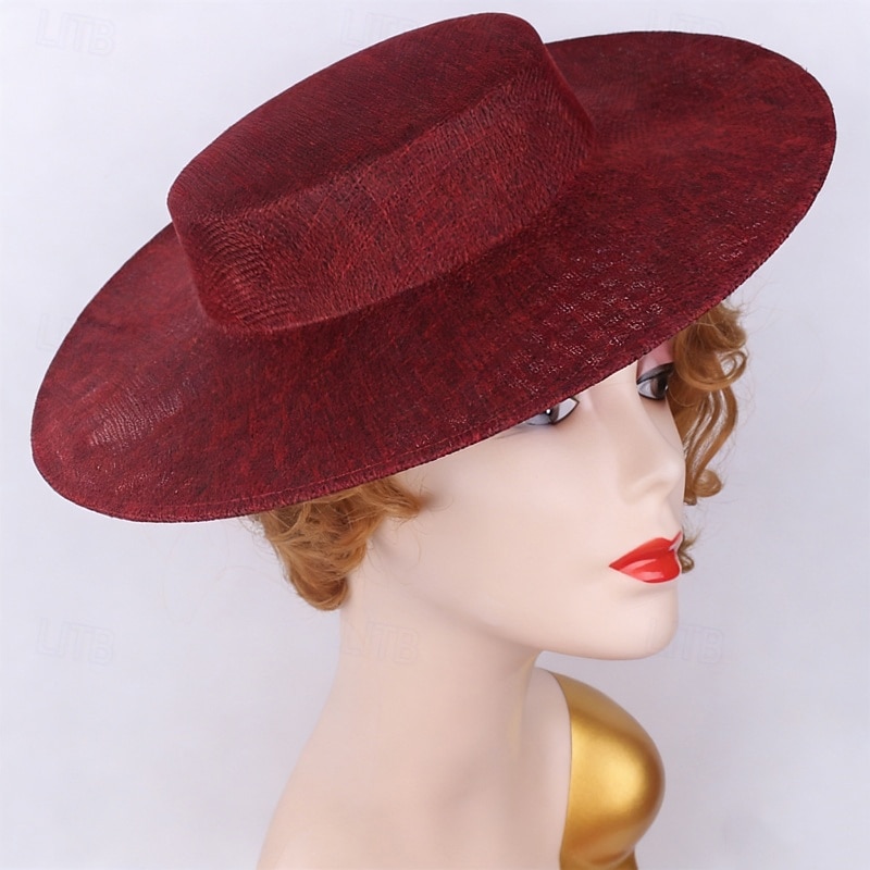 fascinators Sinamay Bryllup Bursdag Elegant Årgang Med Tyll Hodeplagg Hodeplagg 2026 - $17.49 –P6