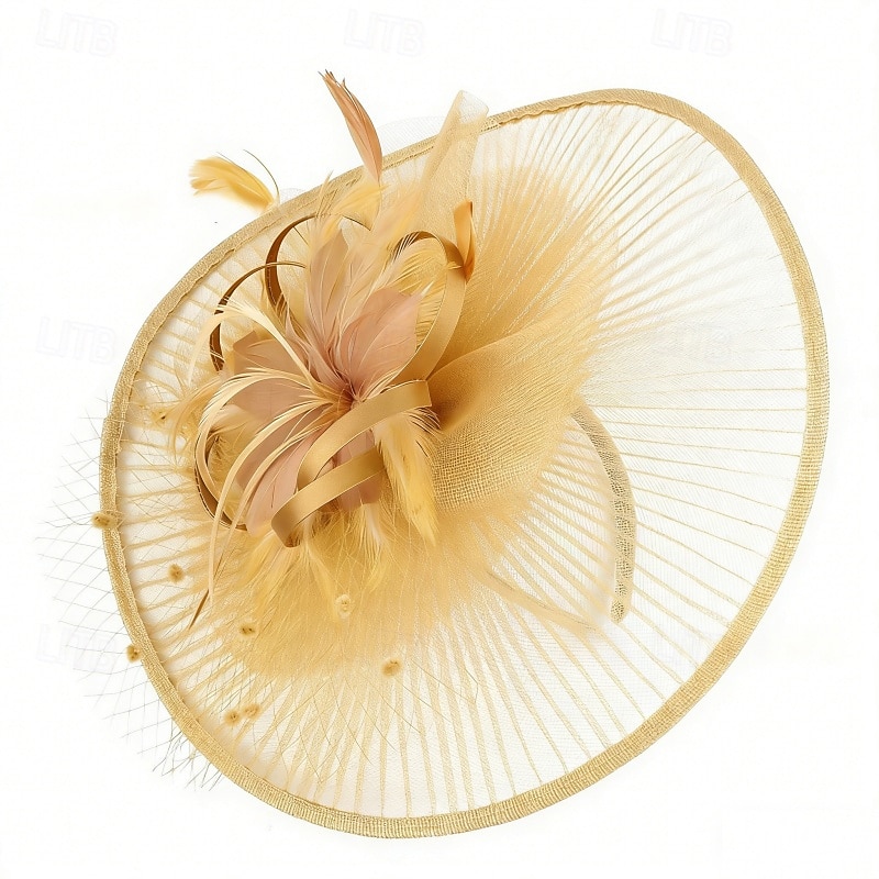 Fascinators Tejido Boda Cumpleaños Vintage Estilo lindo Retro Con Cintas Flor Celada Sombreros 2026 - $22.99 –P7