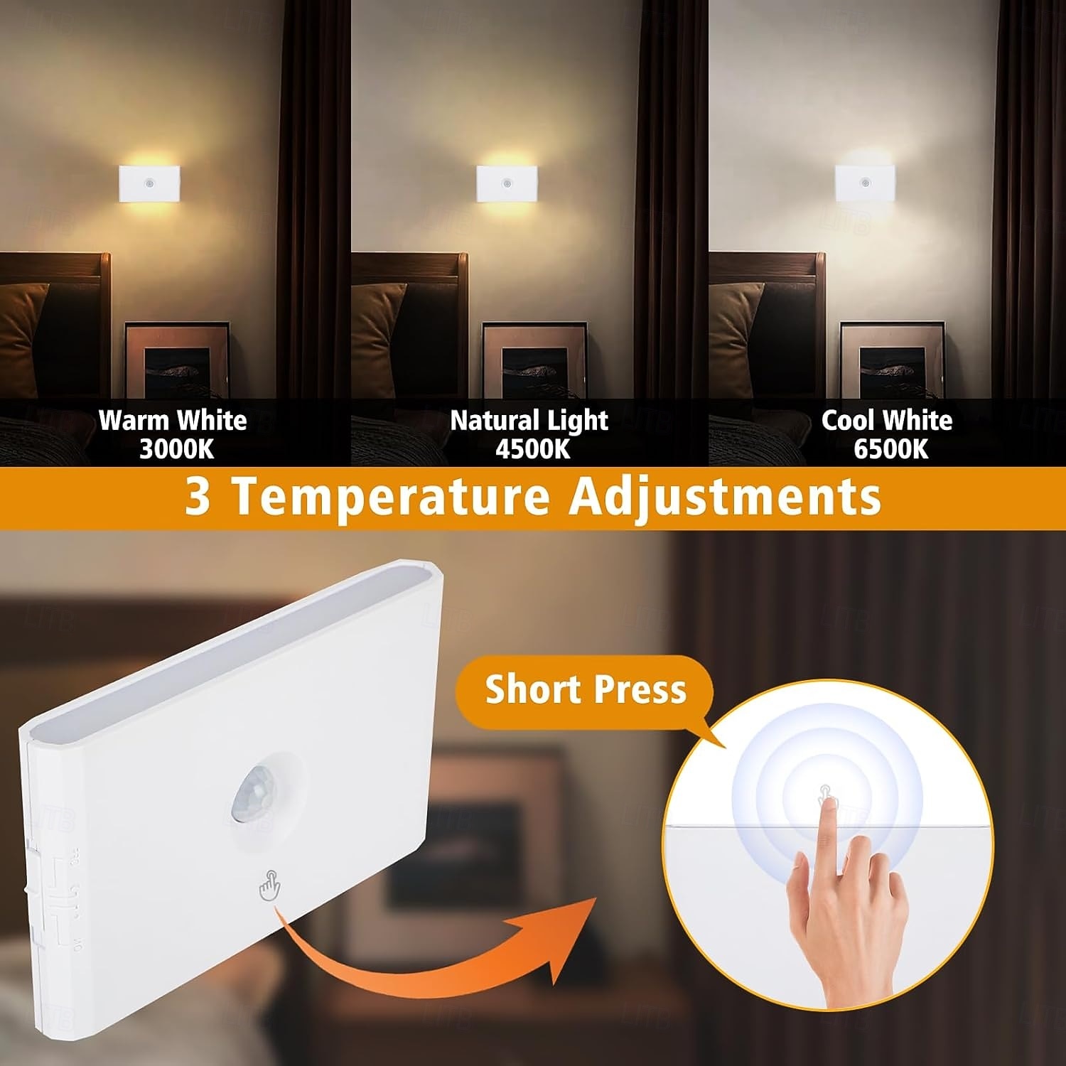 2/4 Packs Stair Lights Indoor, RGB & Warm White Motion Sensor Night Light, Color Changing Motion Sensor Light Indoor, Rechargeable Night Light for Stair,Hallway, Bathroom, Cabinet, Closet, Kitchen 2026 - $17.99 –P10