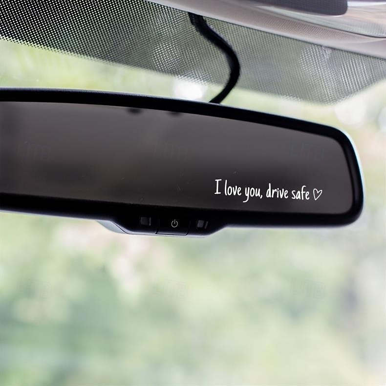 10x rijd veilig, ik hou van je - achteruitkijkspiegelsticker, leuke autostickers voor vrouwen, autostickers voor vrouwen, achteruitkijkspiegelsticker, Valentijnsdagcadeaus voor haar, hem 2026 - $10.49 –P6