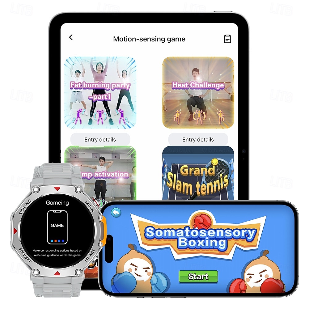 Nuovo smartwatch impermeabile 5 ATM, ideale per attività all'aperto, monitoraggio sportivo, pagamenti PayPal, chiamate Bluetooth, schermo HD da 1,45" 466*466, smartwatch indossabile 2025 del 2026 a $76.99 –P10