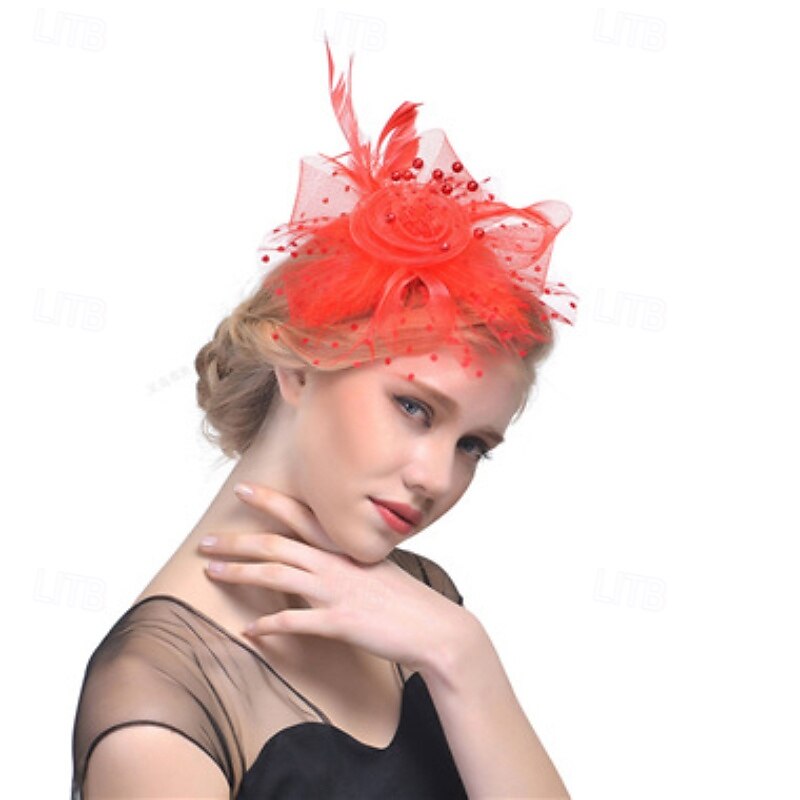 Fascinators Feathers Wedding Birthday Elegant Vintage Cute With Feather Headpiece Headwear 2026 - $11.49 –P8