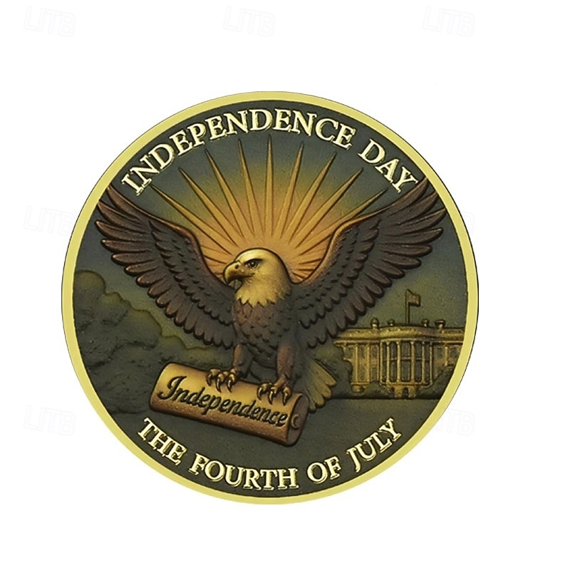 Moneta commemorativa del 250° anniversario degli Stati Uniti che raffigura il giorno dell'indipendenza e la campana della libertà con l'emblema dell'aquila, oggetto da collezione celebrativo. del 2026 a $19.99 –P2