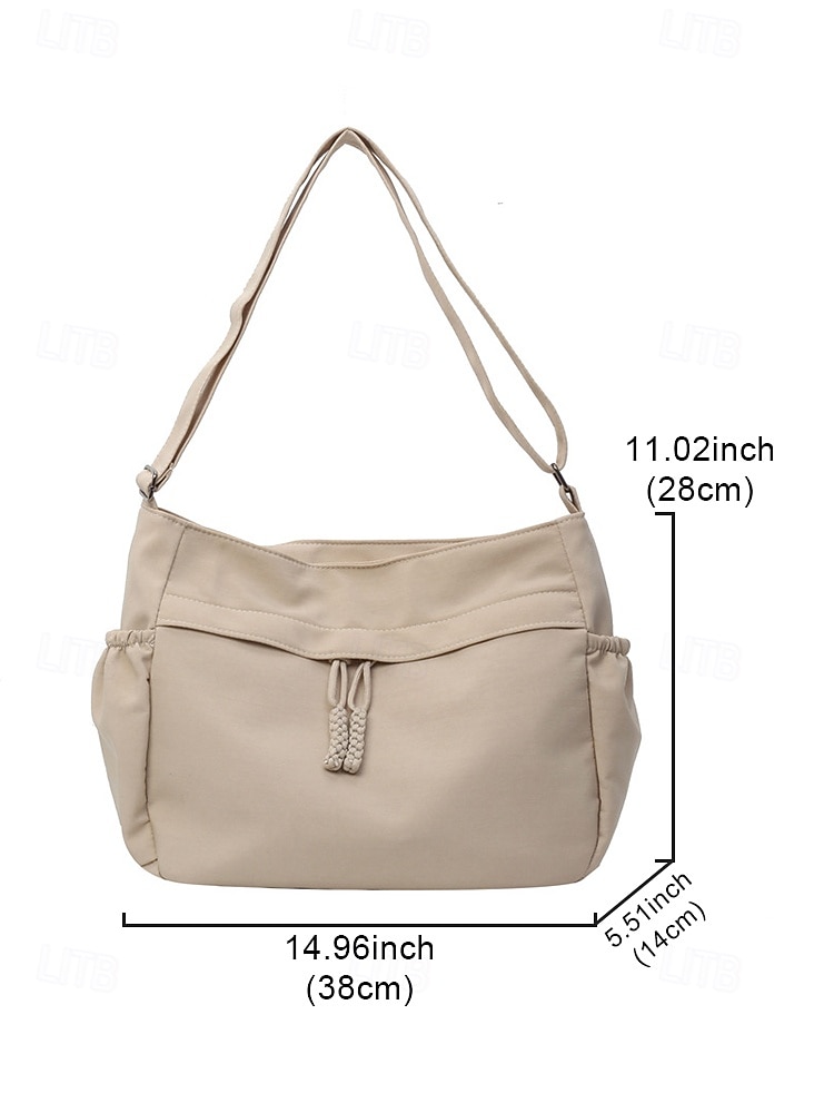 Women's Nylon Hobo Crossbady Single Bag – Large Capacity, Adjustable Shoulder Strap, Lightweight, Versatile for Daily Casual Wear & Outdoor Travel – Available in Multiple Colors 2026 - $11.99 –P13