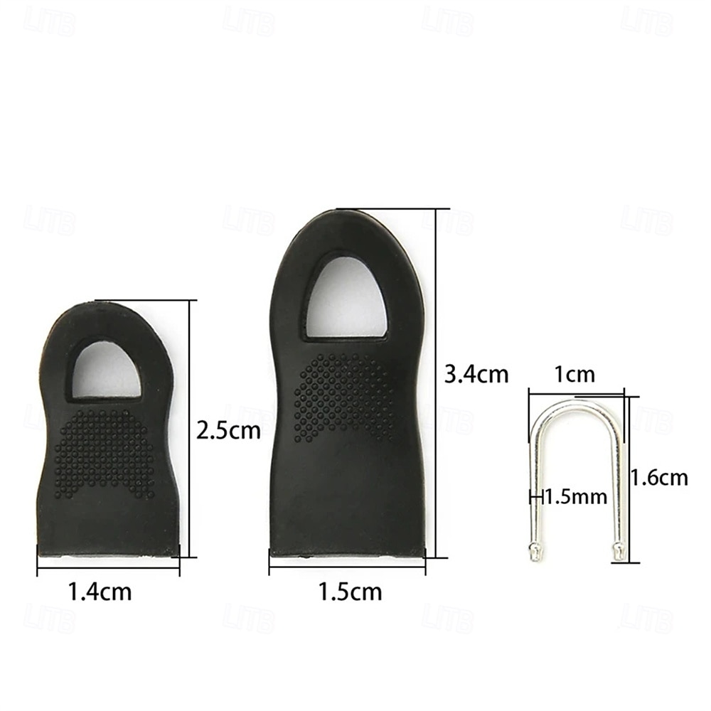 10Pcs Replacement Zipper Slider Pull Puller End Fit Rope Tag Clothing Zip Fixer Buckle Zip Cord Tab Bag Suitcase Backpack Tent 2026 - $9.99 –P3