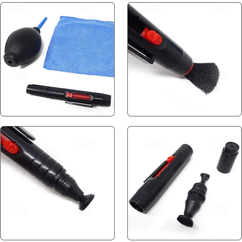 Kit de nettoyage 3 en 1 pour appareils photo et téléphones : stylo, brosse, chiffon, soufflette et kit de nettoyage pour objectifs. Compatible avec appareils photo, reflex, télescopes, loupes et de 2026 ? $9.99 –P4